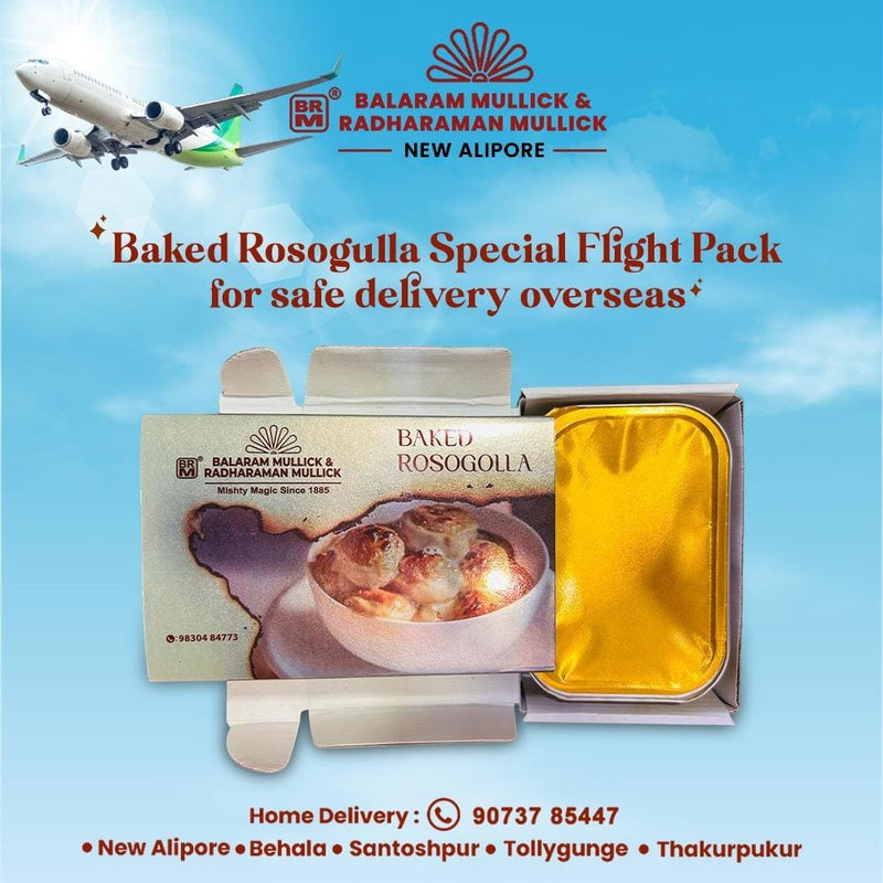 Nolen Gurer Baked Rosogolla [10 Pieces] Sealed Vacuum Flight Pack