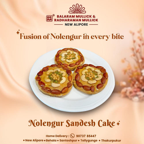 Nolen Gur Sandesh Cake